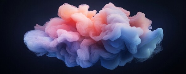Obraz premium Ethereal Swirling Patterns in Iridescent Colors