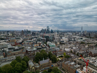 Naklejka premium Aerial shot near The Strand London UK