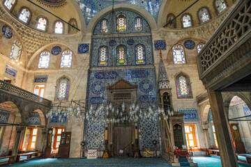 Obraz premium Interior of the Sokollu Mehmed Pasha Mosque in Istanbul, Turkey.