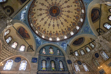 Naklejka premium Interior of the Sokollu Mehmed Pasha Mosque in Istanbul, Turkey.