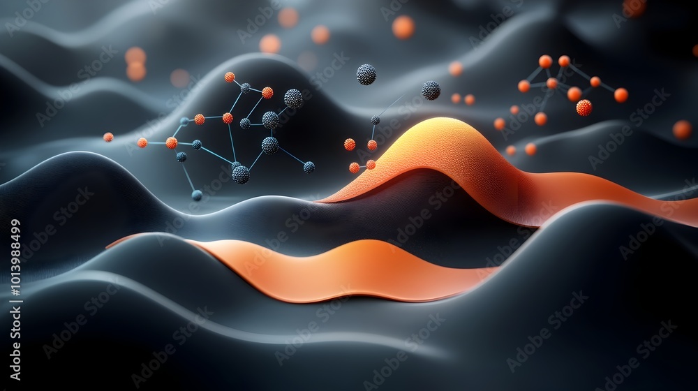 Poster visually compelling 3d rendering showcasing the strength flexibility and versatility of graphene enh