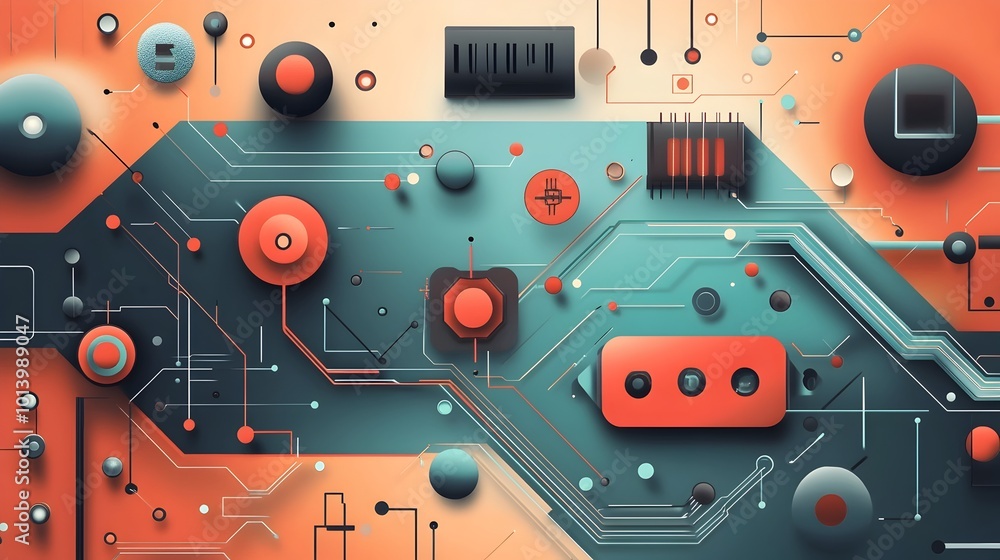 Poster graphene based flexible circuits and innovative electronic design showcasing the advanced material p