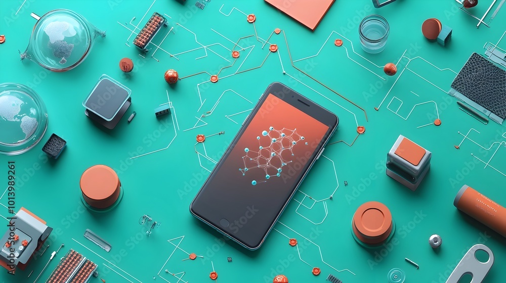 Poster graphene s flexible future innovative smartphone screen design showcasing the versatile applications