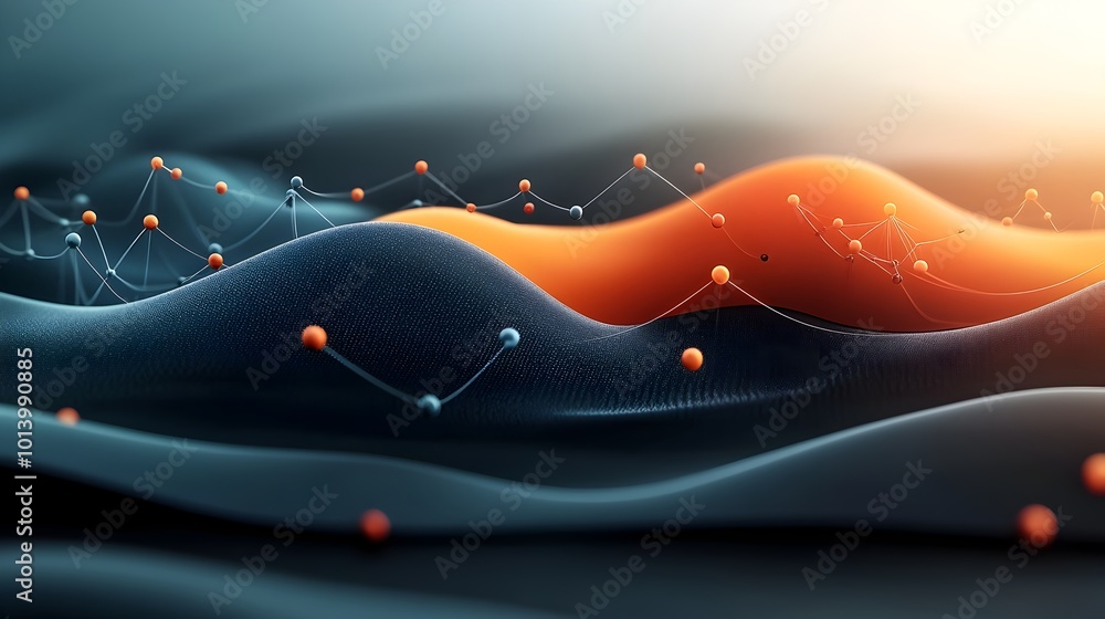 Poster sliding graphene layers in futuristic 3d rendered nanomaterial visualization a dynamic flat design d