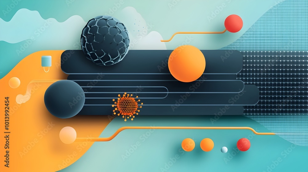 Poster graphene s thermal conductivity and heat dissipation process visualized in a flat design showcasing 