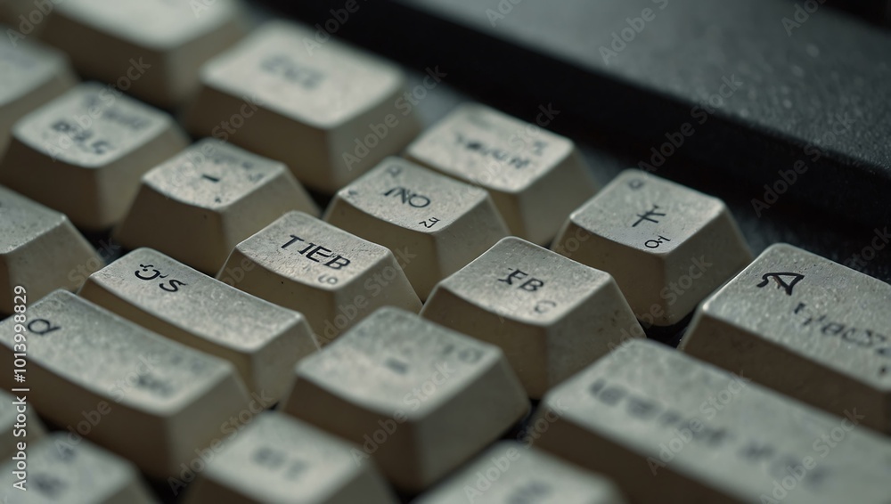 Poster a close-up of a keyboard.