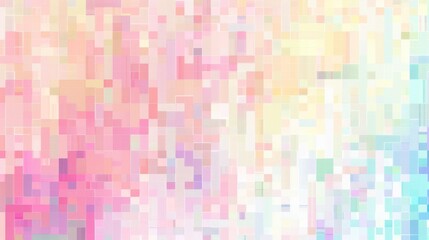 Fototapeta premium Modern Digital Art Design with Soft Pastel Pixelated Background for Tech Content