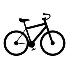 bicycle silhouette vector illustration