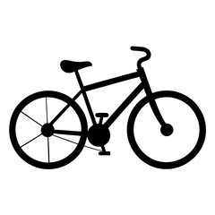 bicycle silhouette vector illustration