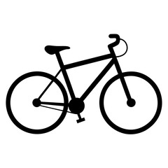 bicycle silhouette vector illustration