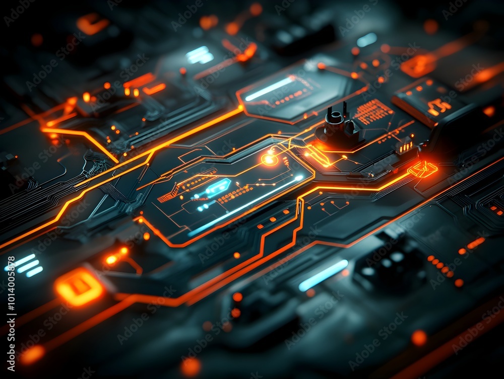 Poster captivating digital art visualizing the complex matrix of a smart transportation ecosystem showcasin