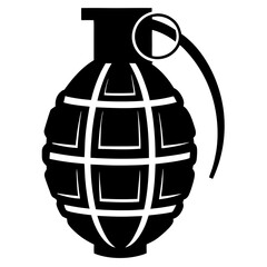 Grenade Silhouette vector illustration