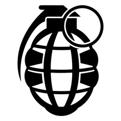 Grenade Silhouette vector illustration