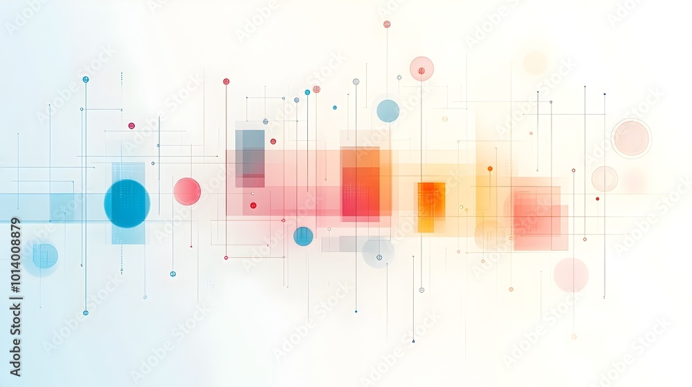 Poster minimalist digital pattern featuring clean geometric lines subtle gradient effects and an efficient 