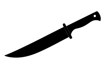 Machete Silhouette vector illustration