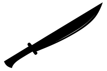 Machete Silhouette vector illustration