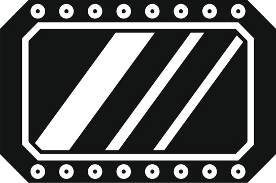 recommend clip art: Black and white vector illustration of a spaceship porthole window illuminating dark space with three bright stripes