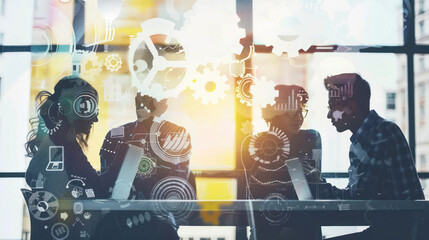 A visual of a diverse team brainstorming, highlighting how varied perspectives fuel innovation.