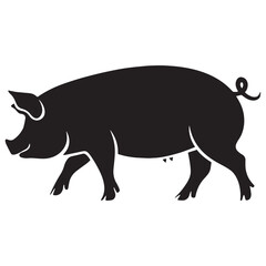 Pig silhouette