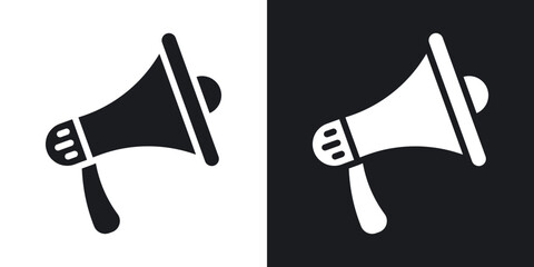 Megaphone vector flat icon set.eps