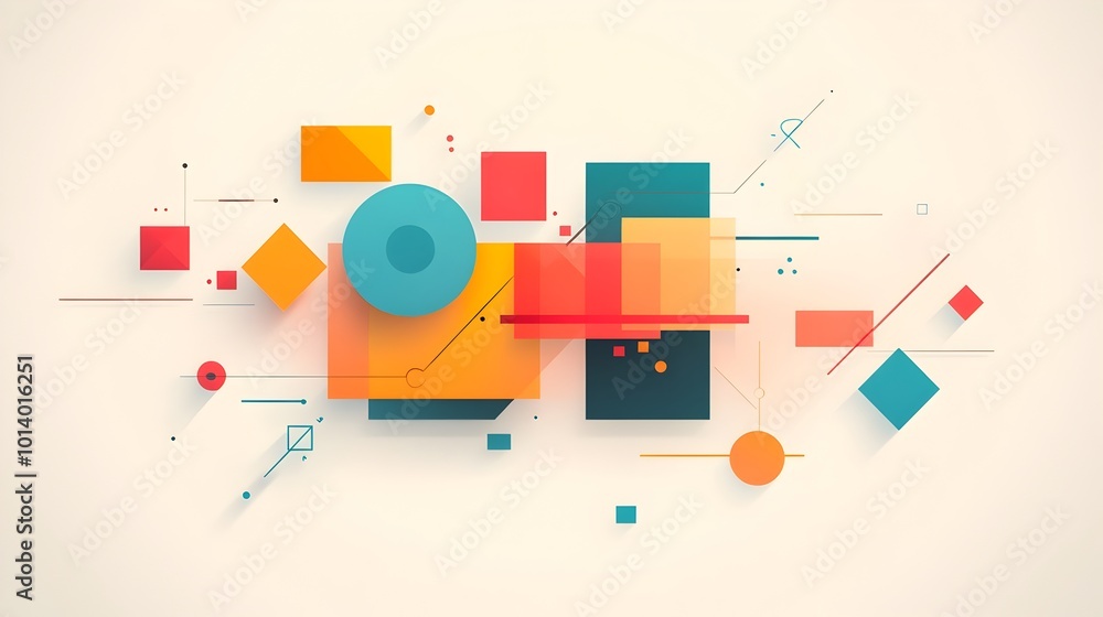 Poster minimalist and clean digital geometric pattern with subtle gradient accents showcasing a streamlined