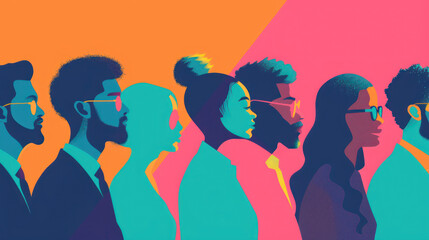 A visual of leaders managing a diverse workforce, creating strategies to ensure equal opportunities for all employees.