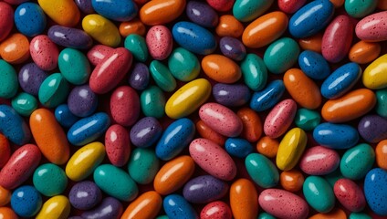 A vibrant health-themed background with colorful pills symbolizing energy.