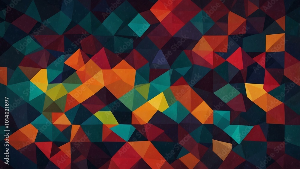 Aufkleber abstract background of geometric shapes for design use.
