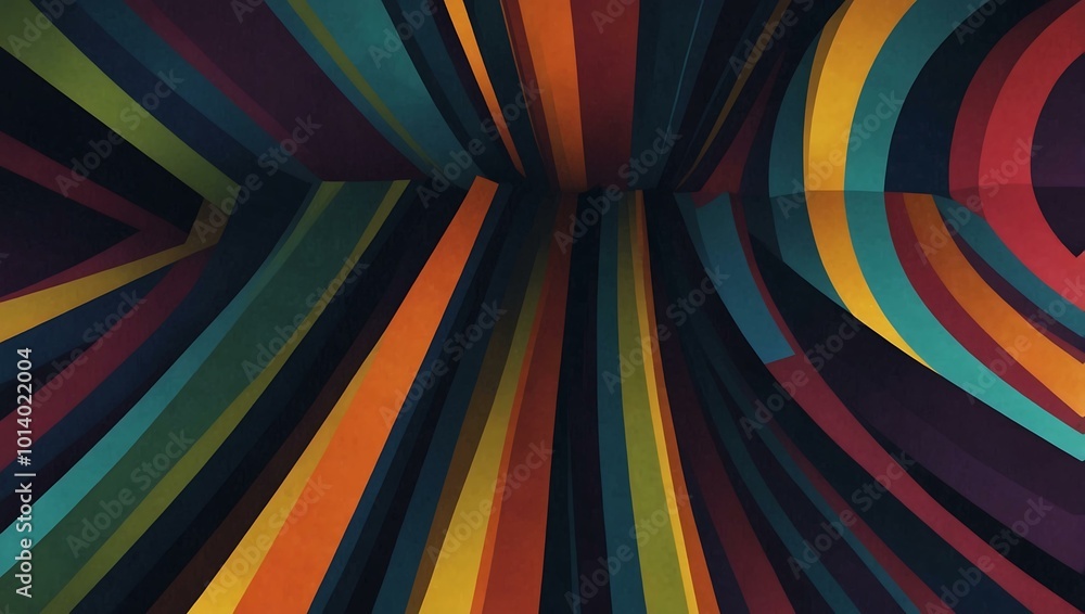 Poster abstract background with dynamic lines.