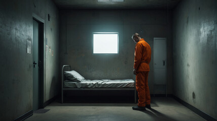 Within the solitary confinement unit, prisoners endure isolation and solitude, their days spent in darkness as they grapple with the psychological toll of confinement, Generative AI