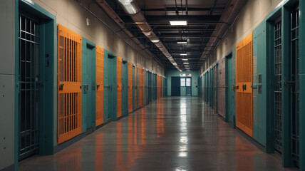 Along the cellblock corridors, inmates exchange whispers and nods, their clandestine communications hidden from the prying eyes, Generative AI