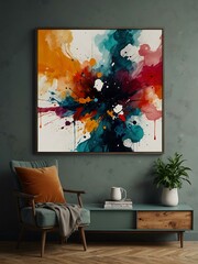 Abstract wall art designed for a modern interior.