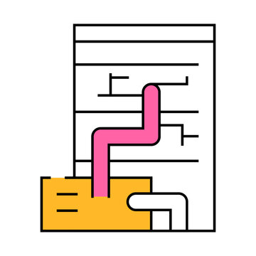 recommend clip art: eco energy scheme line icon vector. eco energy scheme sign. isolated symbol illustration