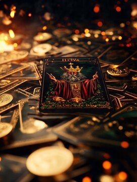 King of Pentacles Tarot Card Layout
