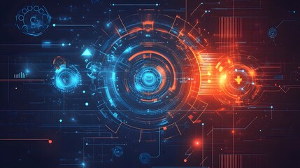 Quality improvement concept illustrated with symbols or graphics showcasing the benefits of software updates and system installations
