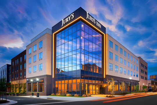 The contemporary "Jury's Inn" hotel located on Fleming Way in Swinton, Wilts.