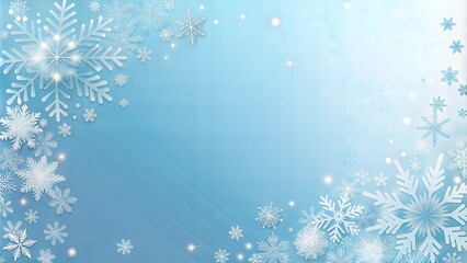 Christmas background with snowflakes