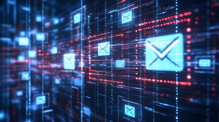 Screenshots or visual representations of email inboxes overflowing with unknown or suspicious emails, emphasizing the potential risks of phishing and cyber threats