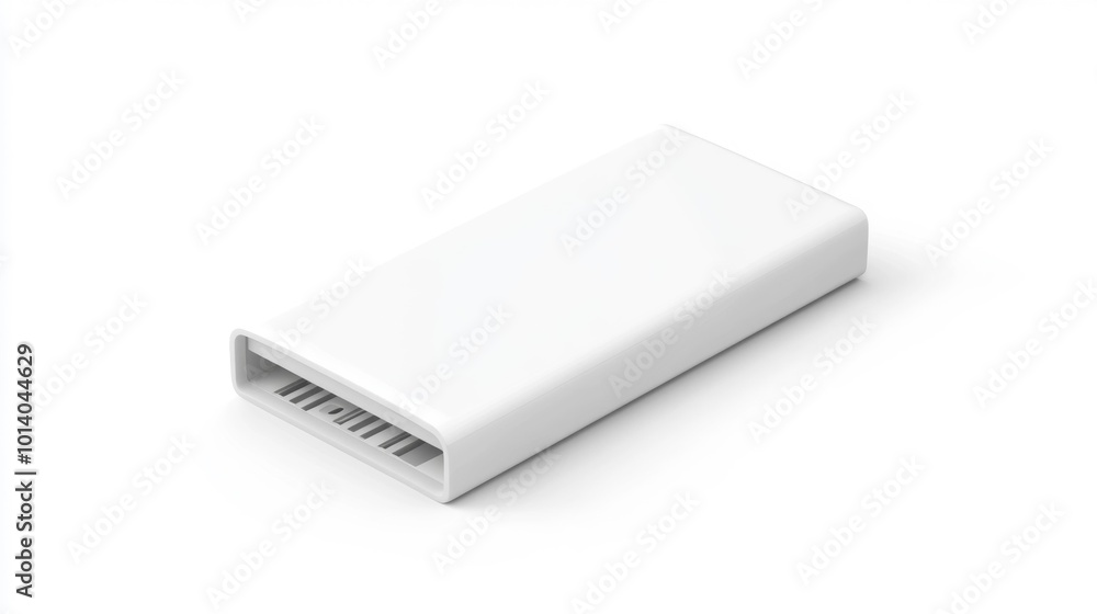 Fototapete usb flash drive on a white background isolated clean design minimalistic style high-resolution reali