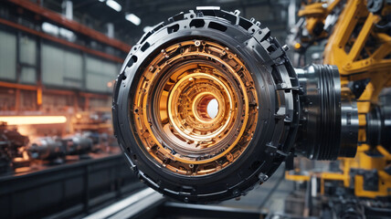 Fototapeta premium Alloy Arsenal: Powering Progress with Precision, Generative AI