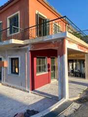 greece, corfu, kerkyra street in the town