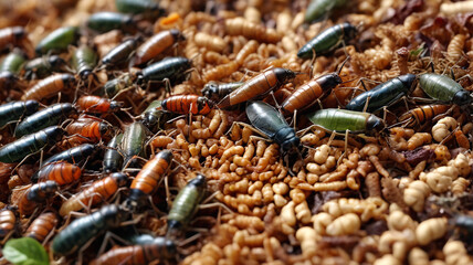 Exquisite insect cuisine, a gourmet blend of taste, health, and environmental benefits, Generative AI