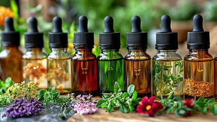 Participants immerse themselves in natural wellness techniques using various herbal remedies and essential oils, learning about their benefits and applications.