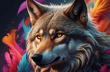 Wolf Nebulosa Galaxy Design Image