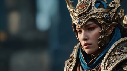 The striking and memorable look of a character from an online game, highlighted in a detailed illustration