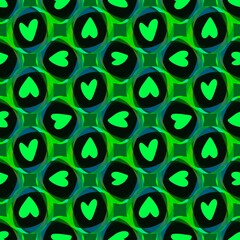 Valentines hearts seamless love pattern for wrapping paper and fabrics