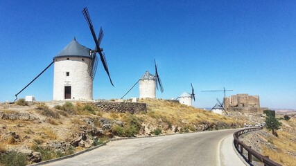 Consuegra windmills in Toledo, Spain