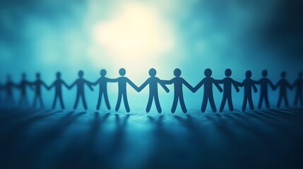 Teamwork in a corporate environment, emphasizing unity and collaboration among team members, and reinforcing the idea that success is achieved through collective effort