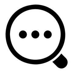 Fototapeta premium search glyph icon