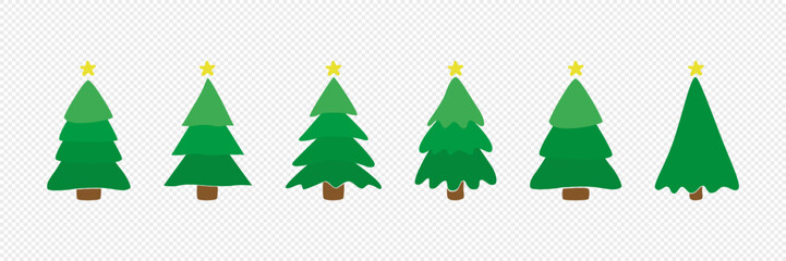 Christmas tree. Christmas. New year. Christmas tree on a white background. Vector.